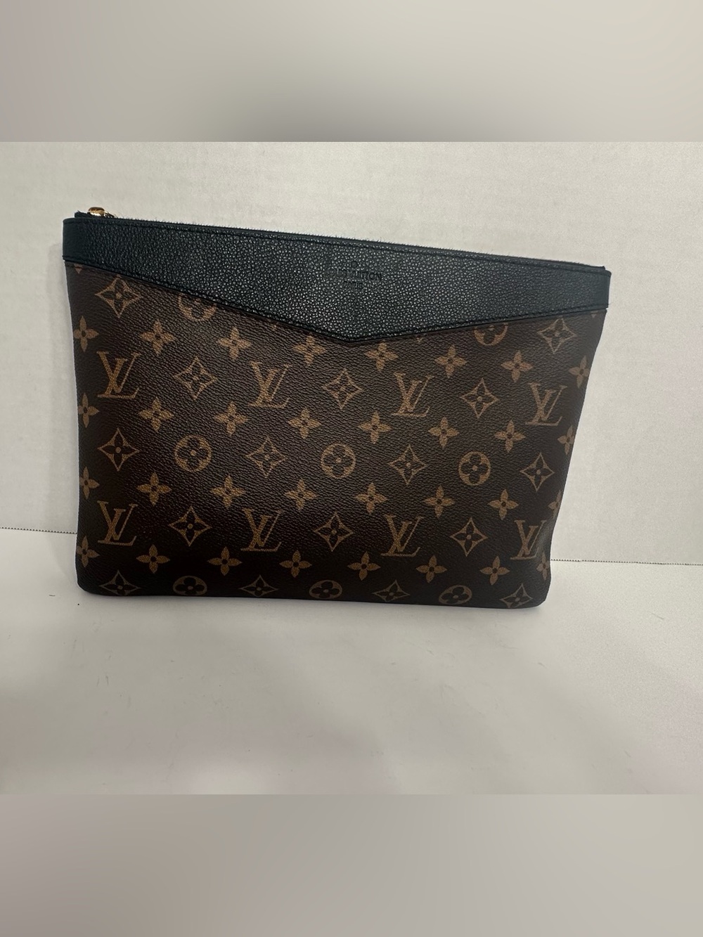 Louis Vuitton Monogram Canvas Cosmetic/Daily  Pouch with Black Trim